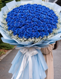 Luxury Blue Rose Bouquet – Premium Handmade Floral Gift